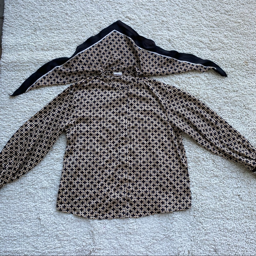Richard Allen x H&M Satin Blouse Wscarf blouse